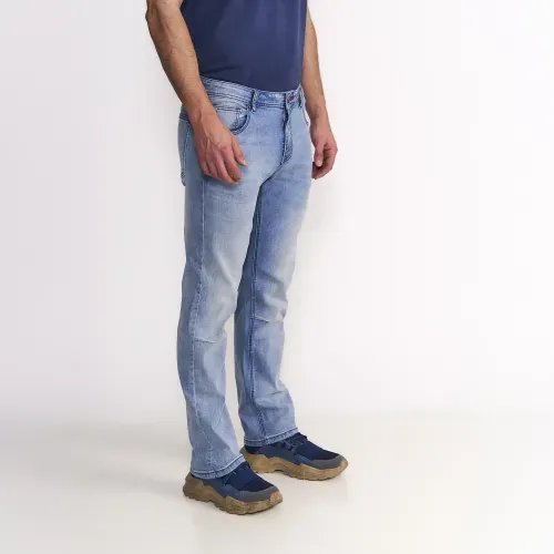 Jeans Hombre Straight Tiro Alto Pinzas