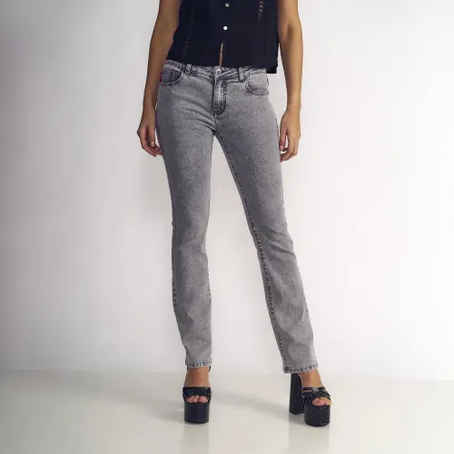 Jeans Mujer Janice Tiro Bajo Grey