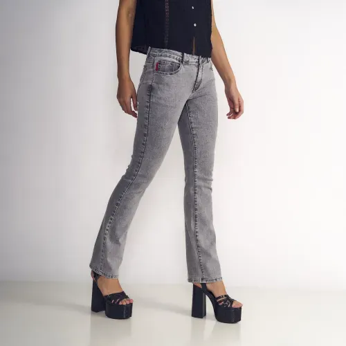 Jeans Mujer Janice Tiro Bajo Grey