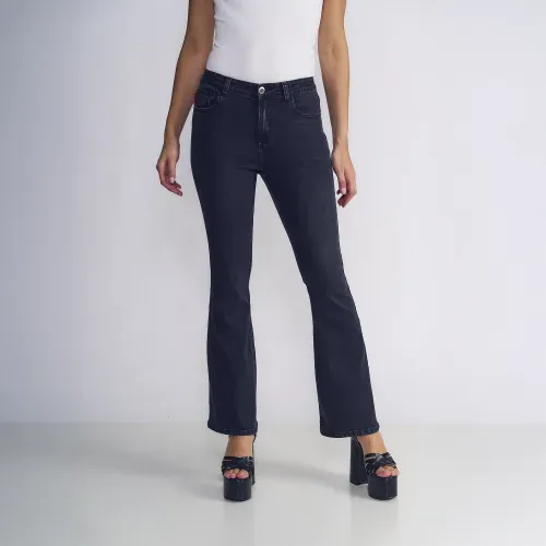 Jeans Mujer Polly Tiro Ultra Alto Black