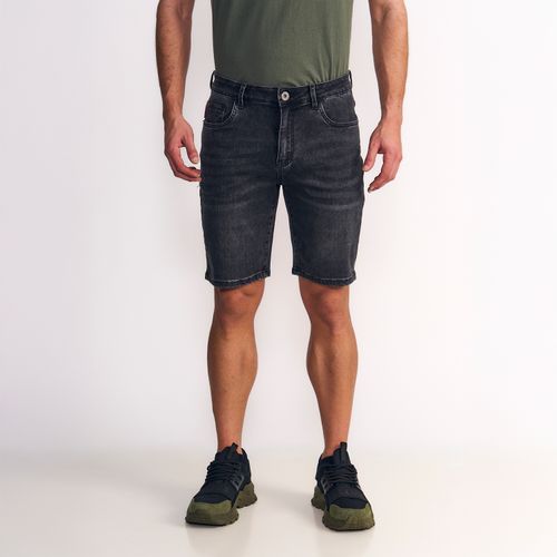 Short Denim Hombre Bob Tiro Alto Black