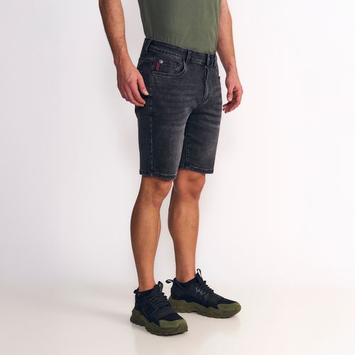 Short Denim Hombre Bob Tiro Alto Black