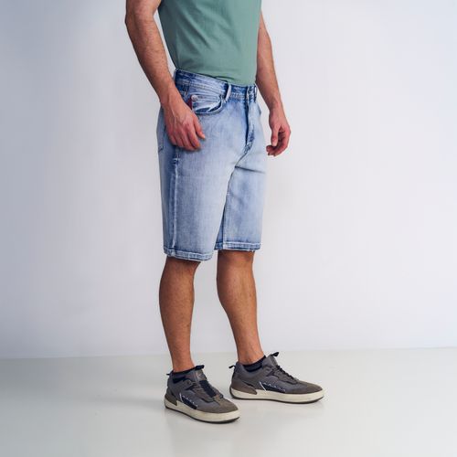 Long Short Hombre Light Blue Emboss