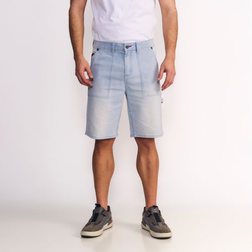 Short Hombre Carpenter Lineas Light Blue