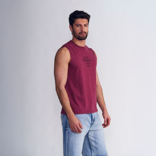 Polera Hombre Sin Manga Acid Wash Ellus Embossed