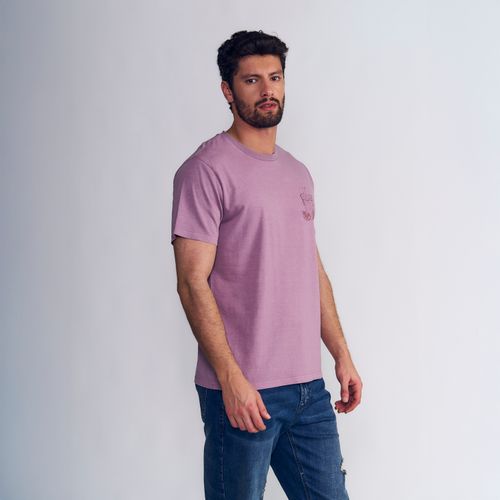 Polera Hombre Manga Corta Garment Dye Caipirinha