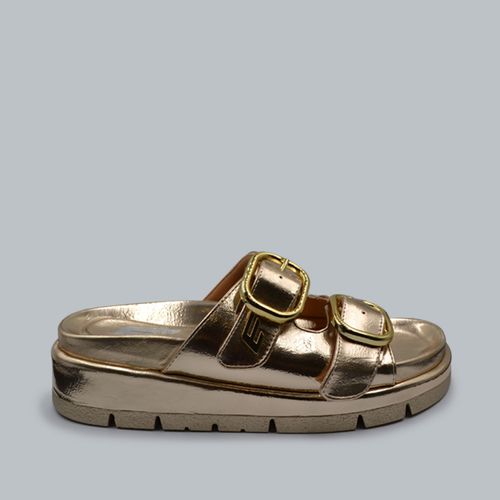 Sandalias rastreras doradas