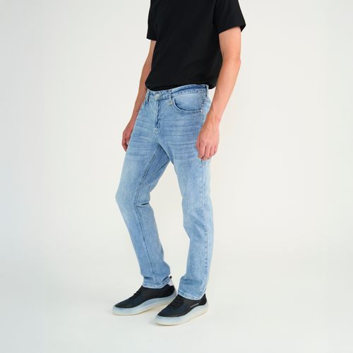 Jeans Hombre Straight Tiro Medio