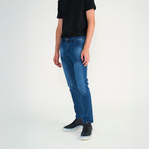 Jeans Skinny Dark Blue Five Pockets Basic