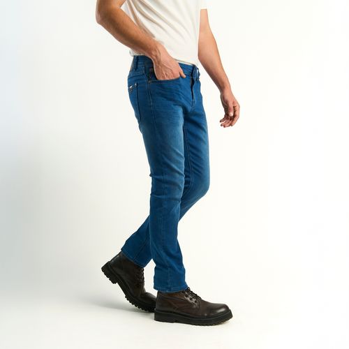 Jeans Hombre Skinny Tiro Medio