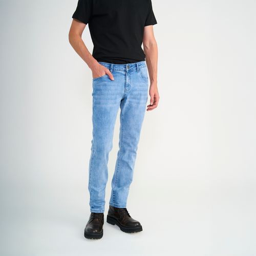 Jeans Basico Skinny Tiro Medio Lagoon Elastic Bleach