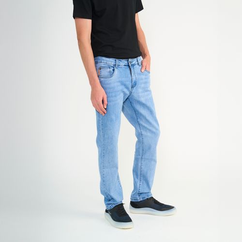 Jeans Hombre Straight Tiro Alto