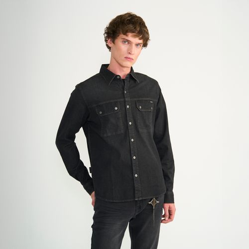Camisa Manga Larga Hombre Denim
