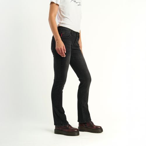 Jeans Ellus Mujer Janice Negro Emb Lurex