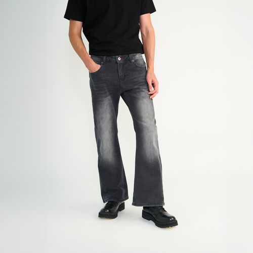Jeans Ellus Hombre Flare Gris Oscuro