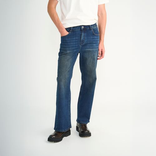 Jeans Ellus Hombre Flare  Azul Med Oxidado