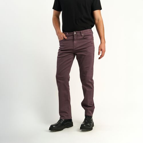 Pantalon Ellus Hombre Burdeo Straight  Tiro Alto