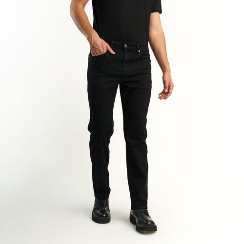 Pantalon Ellus Hombre Negro Straight  Tiro Alto