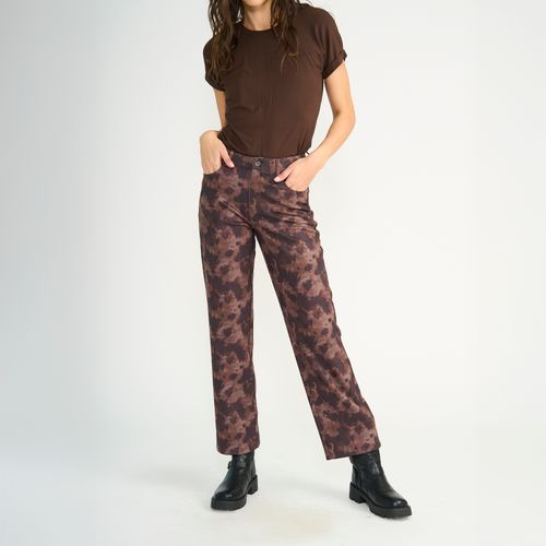 Pantalon Ellus Mujer Relaxed Suede Vaca