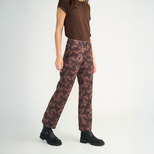 Pantalon Ellus Mujer Relaxed Suede Vaca