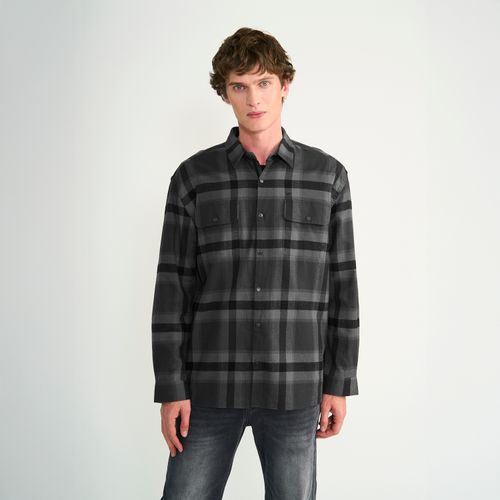 Camisa Ellus Hombre Cuadro Grande Flannel