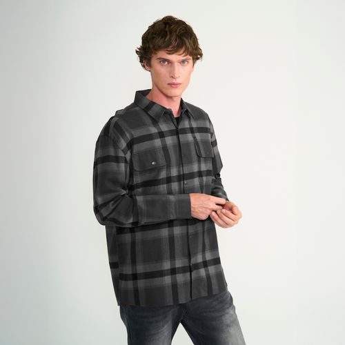 Camisa Ellus Hombre Cuadro Grande Flannel