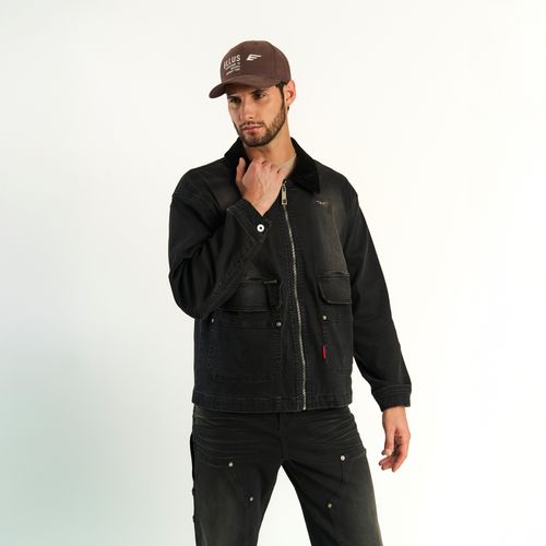 Chaqueta Ellus Hombre Chiporro Negro Envejecido