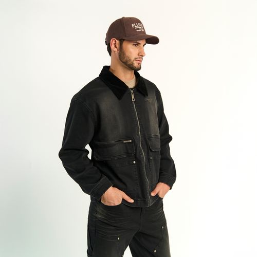 Chaqueta Ellus Hombre Chiporro Negro Envejecido