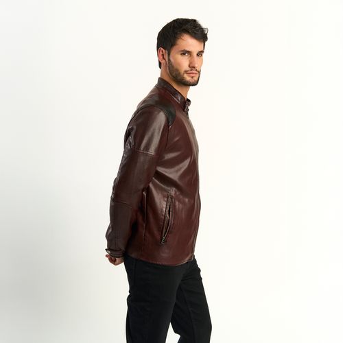 Chaqueta Ellus Hombre New Moto Burdeo