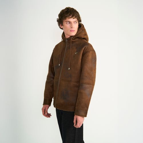 Chaqueta Ellus Hombre Chiporro Desgastado Café