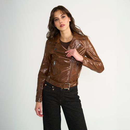 Chaqueta Ellus Mujer New Biker Cafe Desgastado