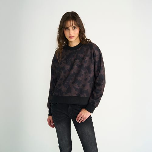 Poleron Ellus Mujer Leopardo Con Strass Cow