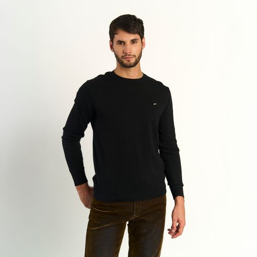 Sweater Ellus Hombre Cuello Regular Basico Negro