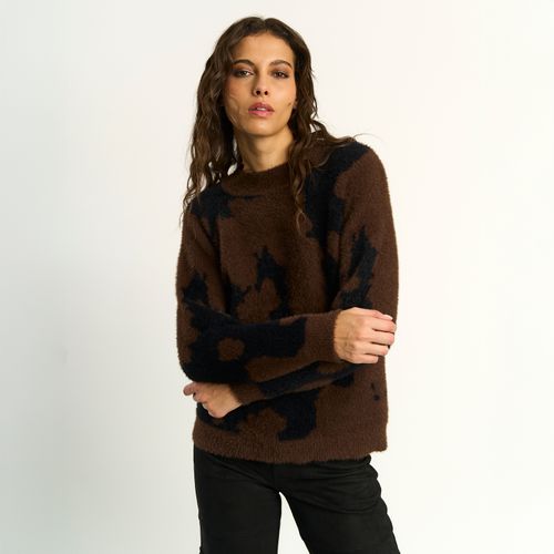 Sweater Ellus Mujer Regular Fit Leopardo