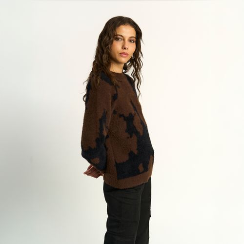 Sweater Ellus Mujer Regular Fit Leopardo