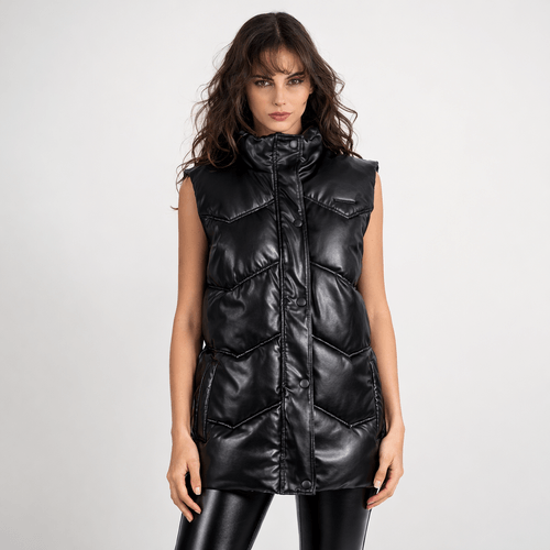 Parka Sin Mangas Pu Long Look