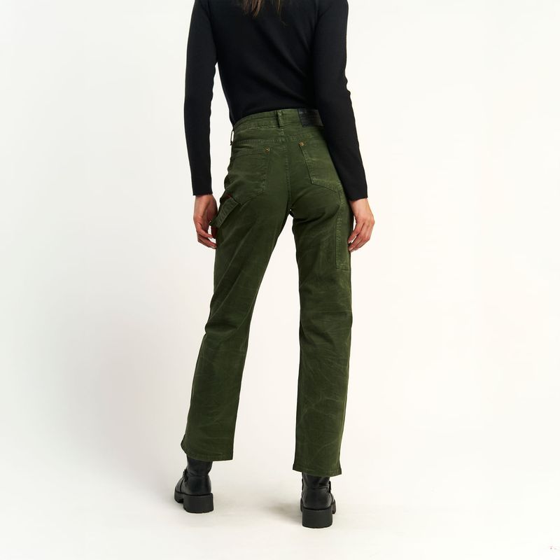 Pantalon Ellus Mujer Recta Carpintero Verde-1772551049673