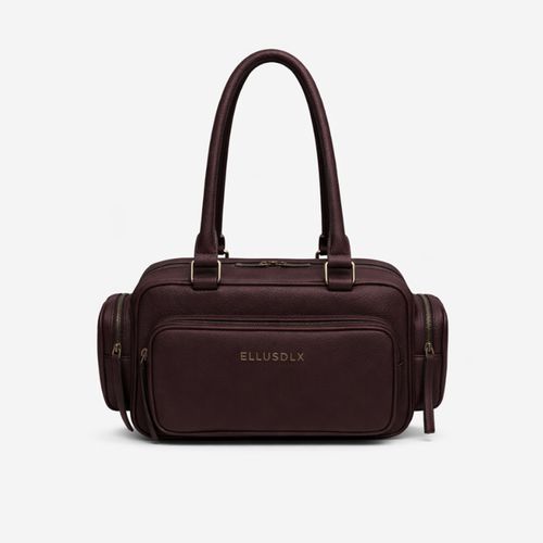 Ellus Manhattan Satchel Bag Huckleberry