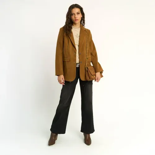 Ellus Milano Chain Clutch Canela