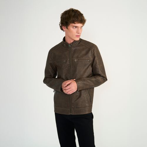 Chaqueta Hombre Pu Rider Moto