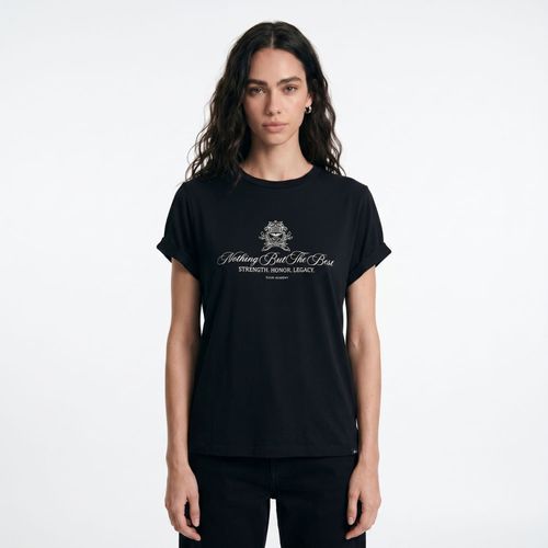 Polera Mujer Viscosa Round Neck Royal