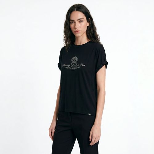 Polera Mujer Viscosa Round Neck Royal