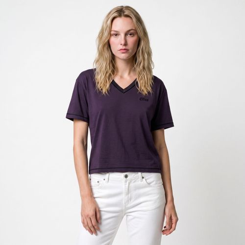Polera Mujer Viscosa V neck Ellus