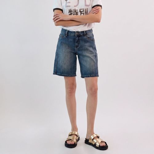 Short Denim Mujer Baloon Rusty Blue