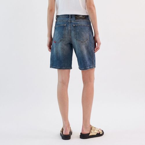 Short Denim Mujer Baloon Rusty Blue
