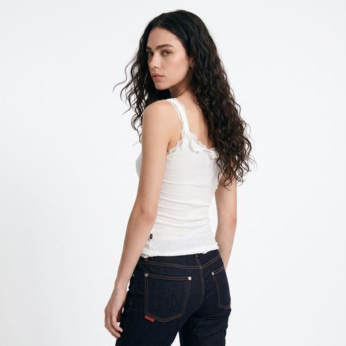Polera  Mujer SM Botones + Lace al Tono
