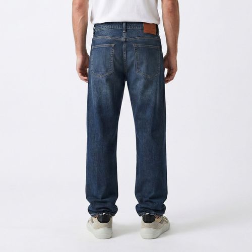 Jeans Hombre Wide Leg Dark Med Blue