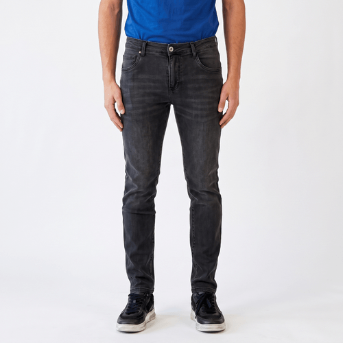 Jeans Hombre Skinny Tiro Medio Black