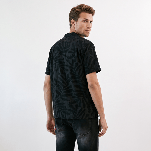 Camisa MC Hombre Techo Blend Jacquard