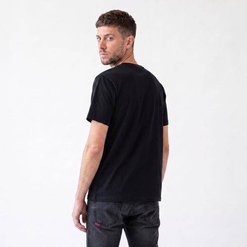 Polera MC Basica Logo Embroidery Negro